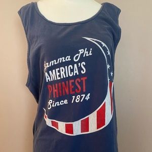 Gamma Phi Beta Comfort Colors Bid Day Tank Size M
